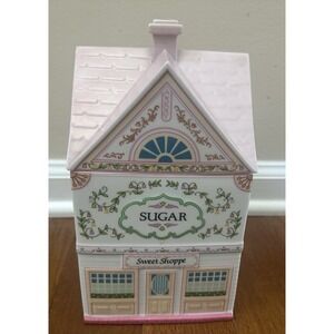 Vintage 1990 Lenox Spice Village Sugar Sweet Shoppe Canister